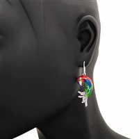 Orecchini Artlinea Donna Animals smalti in Argento Zirconia ZOR1146-MB - ZOR1146-MB